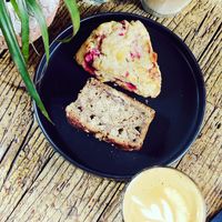 Banana bread and Scone at The Greens in Berlin