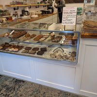 Bakery case at Sweet Elizabeth's Organics Bakery in Colorado Springs