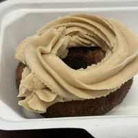 Gfv Doughnut with cold brew frosting   at Sweet Elizabeth's Organics Bakery in Colorado Springs