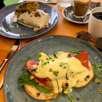 Veggs Benedict and the Burrito at Cafe Vie Sunshine Coast in Buderim