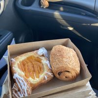Apricot danish, chocolate croissant  at Cafe Vie Sunshine Coast in Buderim