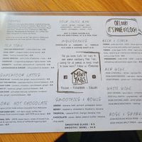 Drinks menu winter 2021 at Cafe Vie Sunshine Coast in Buderim