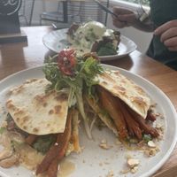 “Duck” pancakes   at Cafe Vie Sunshine Coast in Buderim