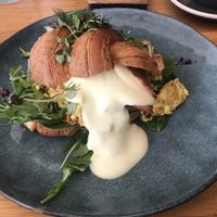 Veggs Benedict with Facon   at Cafe Vie Sunshine Coast in Buderim