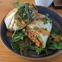 5/5 breaky burrito. One half is as big as my pix 5 phone. at Cafe Vie Sunshine Coast in Buderim