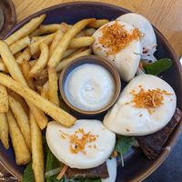 Duck baos at Cafe Vie Sunshine Coast in Buderim