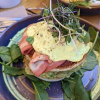 Eggs Benny at Cafe Vie Sunshine Coast in Buderim