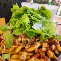Loaded cheeseburger fries. Thickshakes !!! at Cafe Vie Sunshine Coast in Buderim