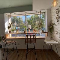 A nice spot to chill opposite the river  at Sublimmme in Bucharest