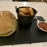 Barbecue Vegan Burger at Sublimmme in Bucharest