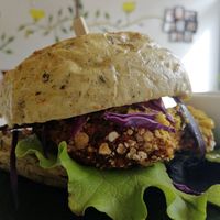 Yummy burger at Sublimmme in Bucharest