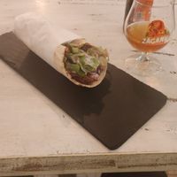 Seitan vegan shaorma at Sublimmme in Bucharest