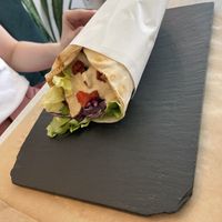 Seitan wrap   at Sublimmme in Bucharest
