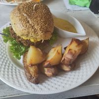 Sweet Mustard Burger at Sublimmme in Bucharest