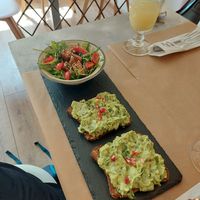 Guacamole Toast with tofu at Sublimmme in Bucharest