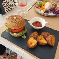 Barbecue burger at Sublimmme in Bucharest