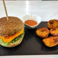 Signature cheeseburger at Sublimmme in Bucharest