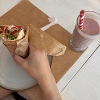 Saitan Wrap in rumanian style   at Sublimmme in Bucharest