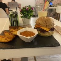 Vegan burger   at Sublimmme in Bucharest