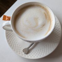 Caffe latte with oat milk. at Sublimmme in Bucharest