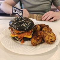 Moving mountains burger at Sublimmme in Bucharest