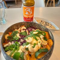 Buddha Bowl & a local beer  at Sublimmme in Bucharest