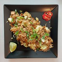 Fried rice with tofu at Sublimmme in Bucharest