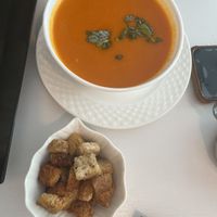 Tomato soupp  at Sublimmme in Bucharest