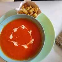 Tomato soup at Sublimmme in Bucharest
