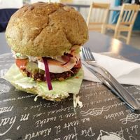Vegan burger, handmade and healthy! at Sublimmme in Bucharest