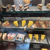 Cake selection at Sublimmme in Bucharest