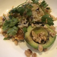 Rice and legumes  at Sans in Brooklyn