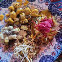 menu del día riquísimo #Veganuary at Alma Natura in Medellin