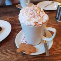 Hot chocolate at Sky Blue Cafe in Bath