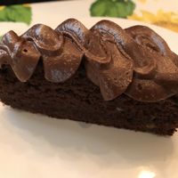 Double Chocolate Banana - really nice round deep chocolate flavor. Dough not to sweet, the cream did that job. at Sky Blue Cafe in Bath