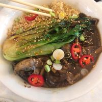 Mushroom and tofu thing  at Suncraft in Bristol