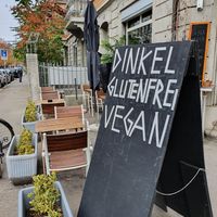 Outside at Felice Pizza in Zurich