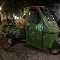 Delivery truck 😂  at Amuni in Bruges