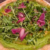 Vegana, wit broccoli cream at Amuni in Bruges