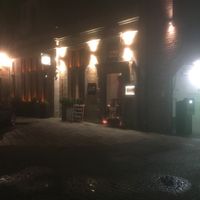 Night view at Amuni in Bruges