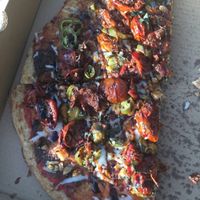 Custom vegan pie  at Oath Pizza in Somerville