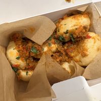 Hot jalapeno dough balls at Pizza Express in Bicester
