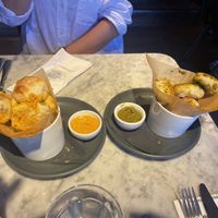 Dough balls  at Pizza Express in Bishops Stortford