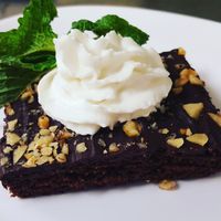 Decadent vegan brownies at Katy's Lovebites in Lake Park
