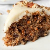 Decadent vegan carrot cake by the slice at Katy's Lovebites in Lake Park