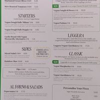 Menu as of February 2025 at Milano - Clarion Quay in Dublin