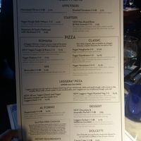 Vegan menu at Milano - Grand Canal Harbour in Dublin