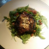 Garlic mushroom with smoky harrisa at Milano - Grand Canal Harbour in Dublin