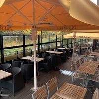 Outdoor seating  at Milano - Haddington Rd in Dublin