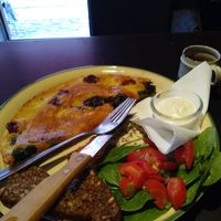 Vegan omelette at Petról in Copenhagen